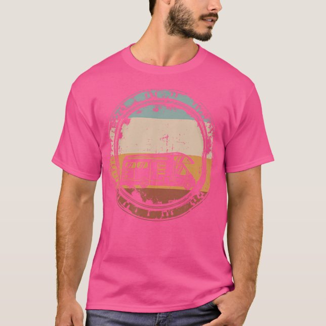 Camiseta Camper Van Mobile Home Caravan Motorhome (Frente)