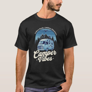 Camiseta Camper Vibes Van - Aguardam Aventuras Sem Limites