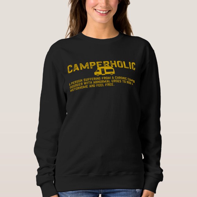 Camiseta Camperholic Camper  Chroni Camping Disorder (Frente)
