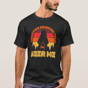 Camiseta Campers Campfire Bebendo Team Beer Me Camping Bea