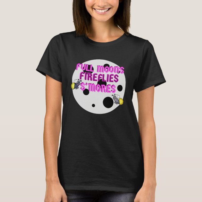 Camiseta Campers Full Moons Fireflies Smores (Frente)