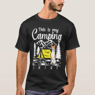 Camiseta Campfire Basenji Este É O Meu Acampamento