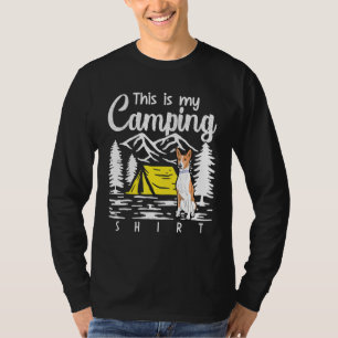 Camiseta Campfire Basenji Este É O Meu Acampamento