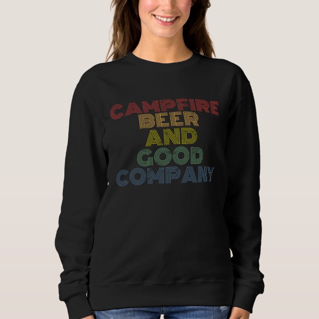 Camiseta Campfire Beer And Good Company hiking camping  jok (Frente)
