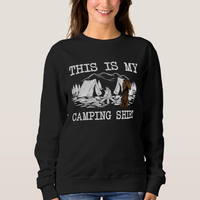 Camiseta Campfire Boykin Spaniel Dog This Is My Camping (Frente)