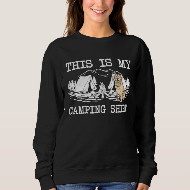 Camiseta Campfire Labrador Retriever Dog This Is My Camping (Frente)
