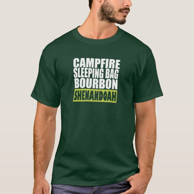 Camiseta Campfire Sleing Bag Bourbon Shenandoah (Frente)