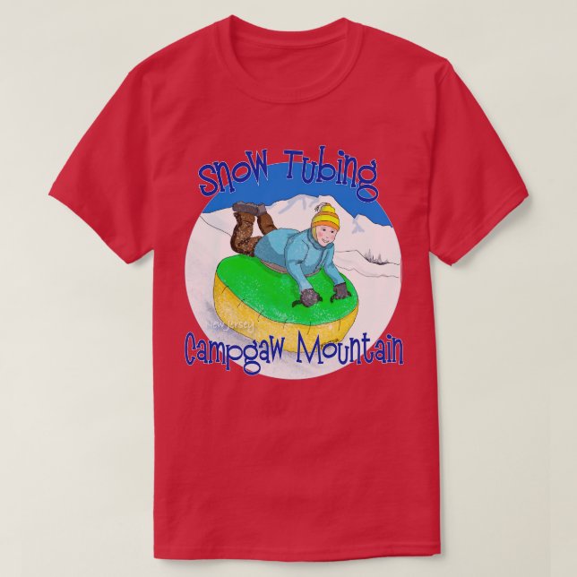 Camiseta Campgaw Mountain Snow Tubing New Jersey (Frente do Design)