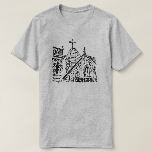 Camiseta Campground Motif by Babbie - Martha's Vineyard (Frente do Design)