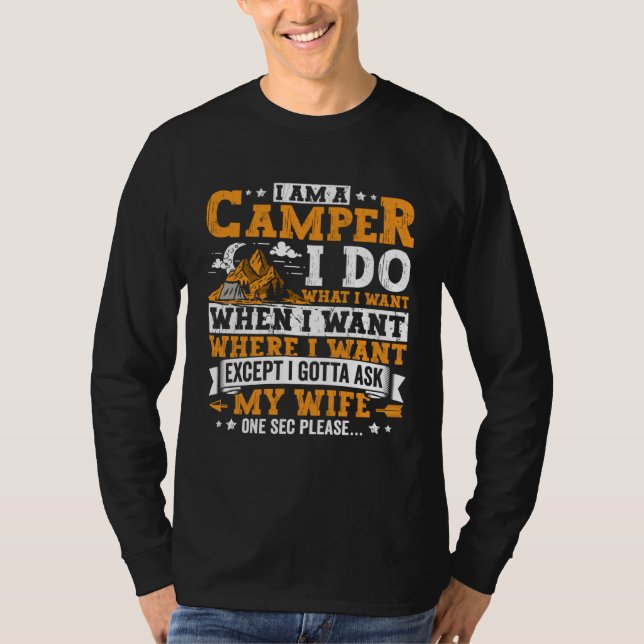 Camiseta Camping Apparel Camper Outdoor Travel for Men  1 (Frente)