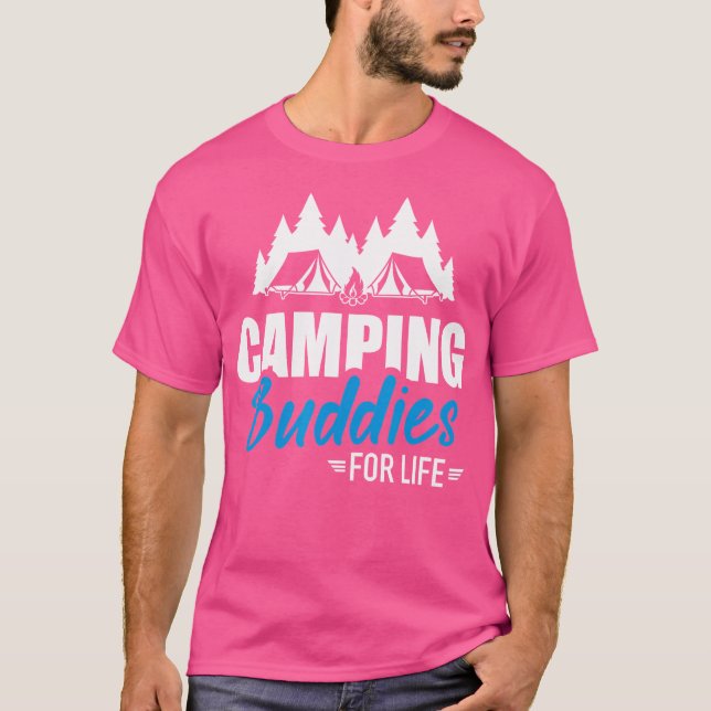 Camiseta Camping Buddies For Life (Frente)