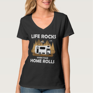 Camiseta Camping Camper Autocaravana - A Vida Balança Quand