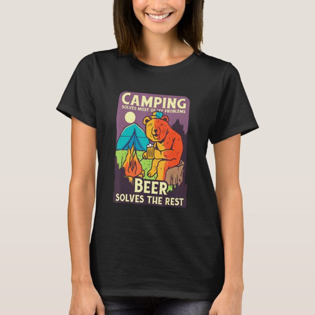 Camiseta Camping Camper Happy Life (Frente)
