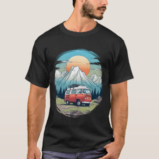 Camiseta Camping camper mountains nature sunrise gift gift