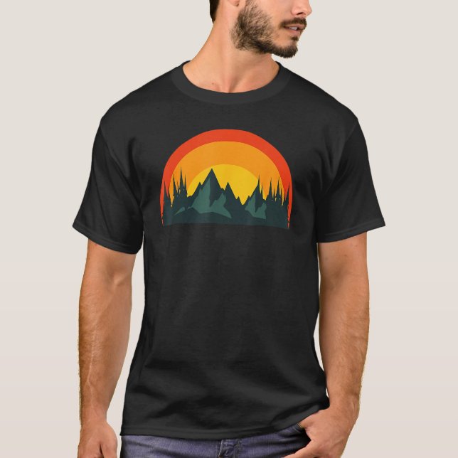 Camiseta Camping Camper Outdoors fishing hiking wilderness (Frente)