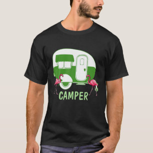 Camiseta Camping Camper RV Flamingo Funny Tee Legal Me Doto