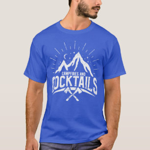 Camiseta Camping Campfire and Cocktails 1
