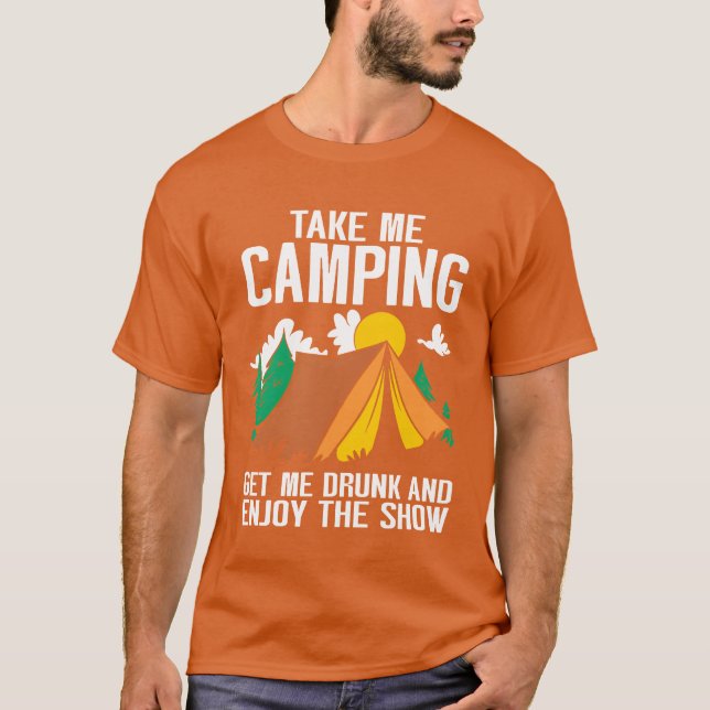 Camiseta Camping Campfire Camper friends (Frente)