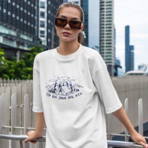 Camiseta Camping Caravan - Texto alemão