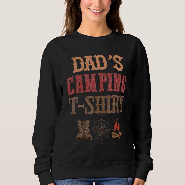 Camiseta Camping Dad Father's Day Funny Hiking Adventure Fi (Frente)