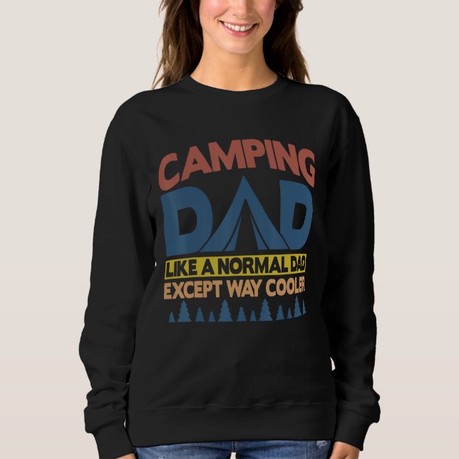 Camiseta Camping Dad Like A Normal Dad Except Way Cooler (Frente)