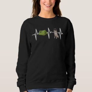 Camiseta Camping de Tenda Cão com Batimento Cardíaco Norweg