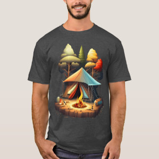 Camiseta Camping Desenho Inent menina