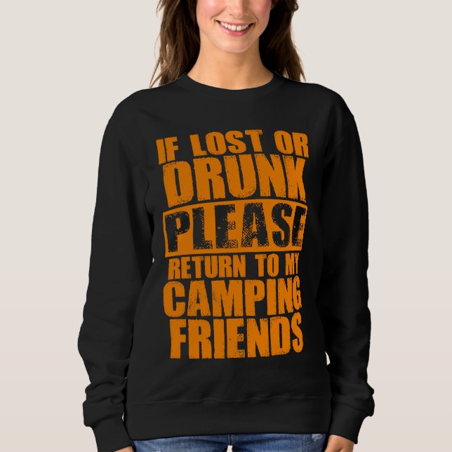 Camiseta Camping Drinking  Cute Camp Beer  Men Women  1 (Frente)