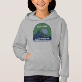 Camiseta Camping é a minha estação favorita, aventura aguar