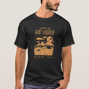 Camiseta Camping E Giant Schnauzer Tipo Dia Mini Schnauz