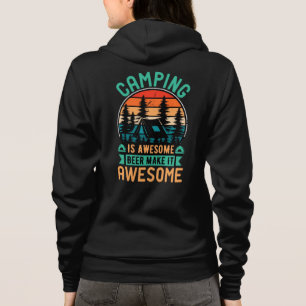 Camiseta Camping é Incrível Cerveja Torna-o Incrível