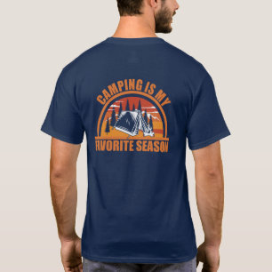 Camiseta Camping é o meu slogan de acampamento engraçado da
