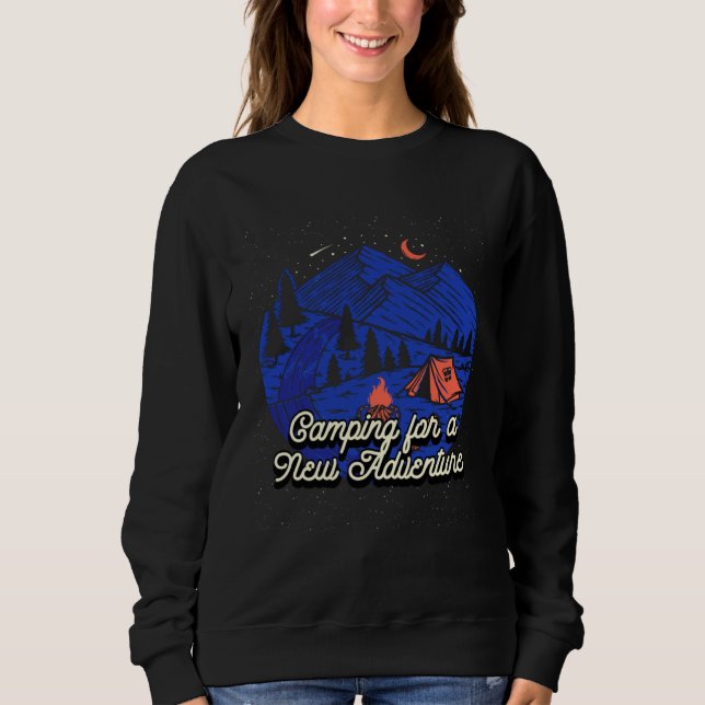 Camiseta Camping for a New Adventure Camper Vacation Camp T (Frente)