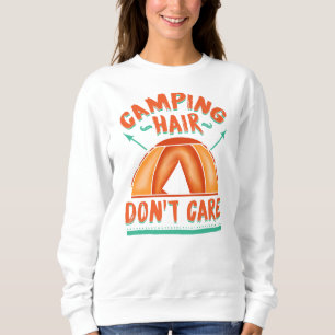 Camiseta Camping Hair Gag Mãe