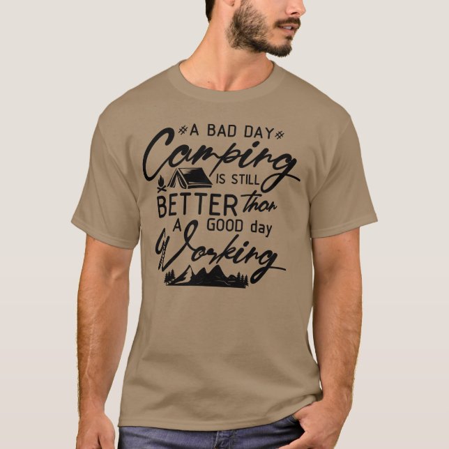 Camiseta camping he is the best retro (Frente)