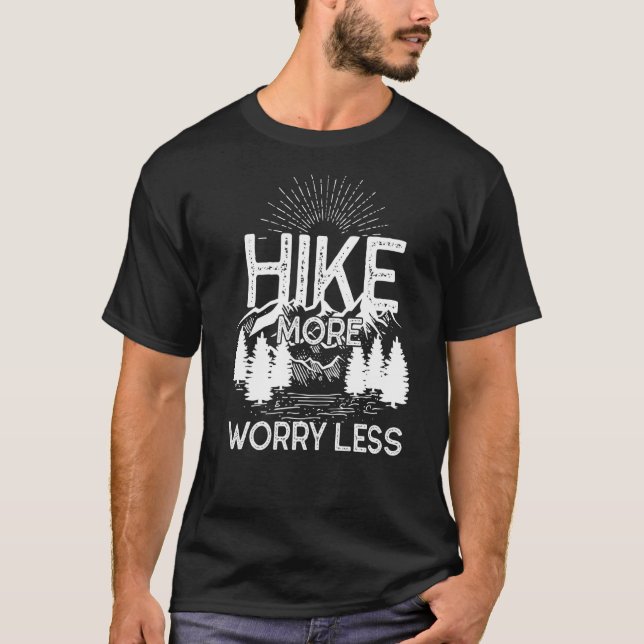 Camiseta Camping Hike Mais Vintage Sunset Mountain Escalada (Frente)