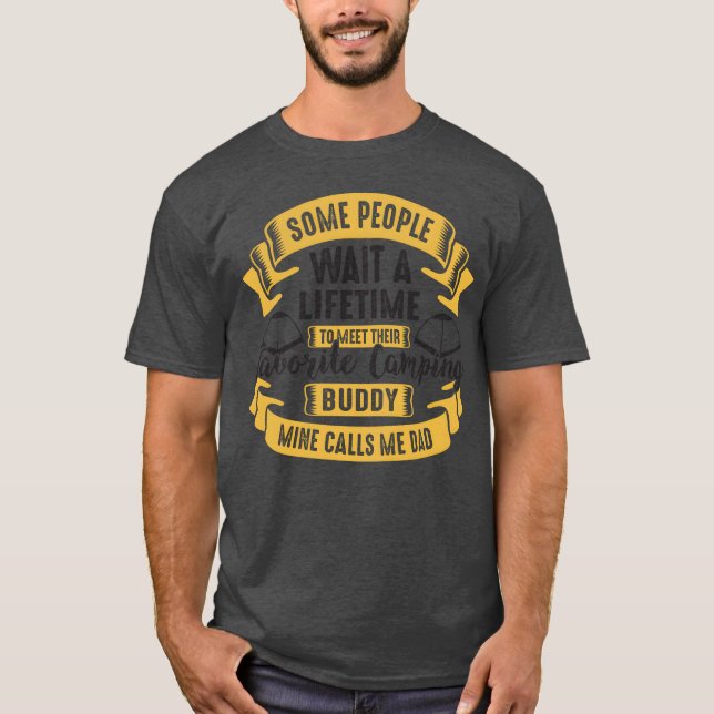 Camiseta Camping Hiking vintage (Frente)