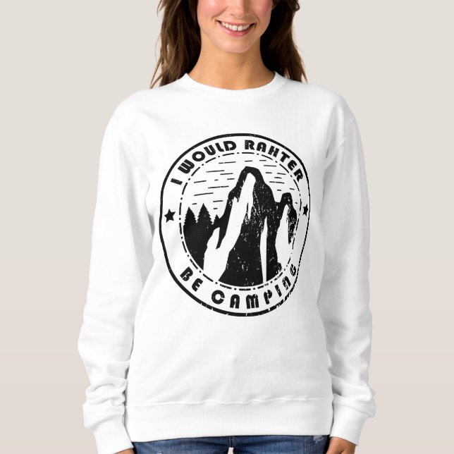 Camiseta Camping - I Would Rather Be Camping (Frente)