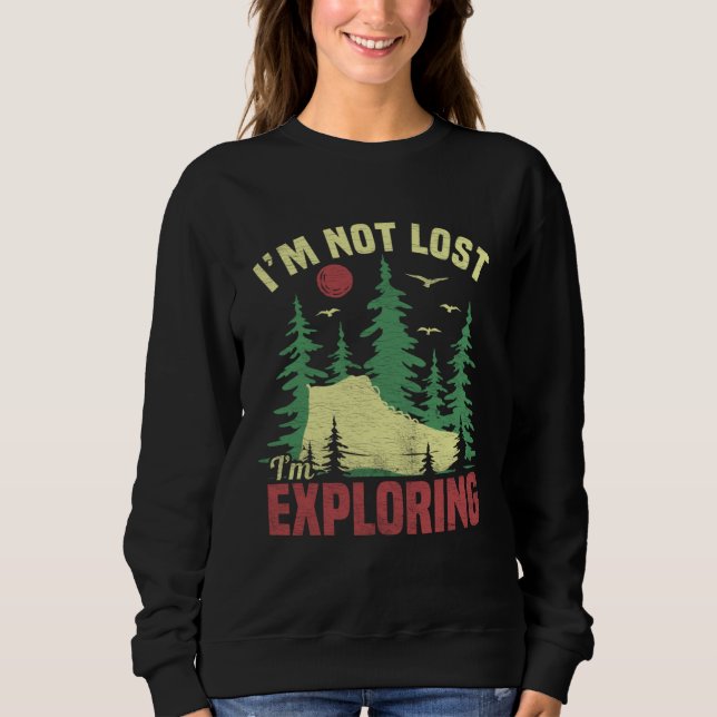 Camiseta Camping Im Not Lost Im Exploring  Hiking For Men W (Frente)