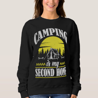 Camiseta Camping Is My Second Home Camp Travel Hiking Campe