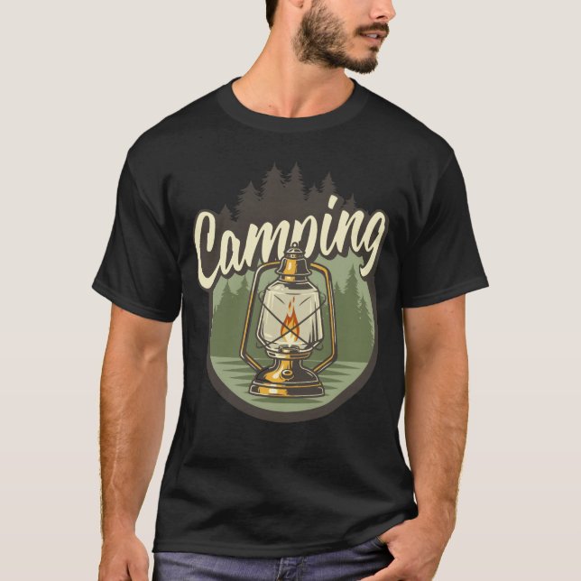 Camiseta CAMPING LIGHT vintage (Frente)