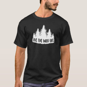 Camiseta Camping Live The Wille Life Summer Hiking Mountain