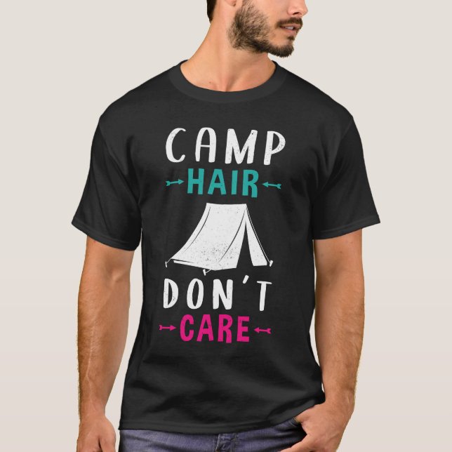 Camiseta Camping Mama Camper Camp Hair gift (Frente)
