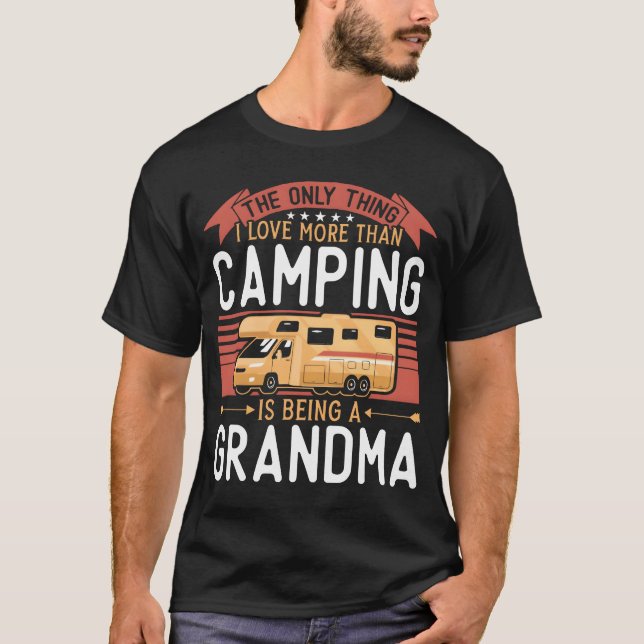 Camiseta Camping Motorhome engraçado (Frente)
