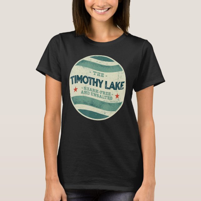 Camiseta Camping Orego Timothy Lake Shark Free e Unsalgado (Frente)