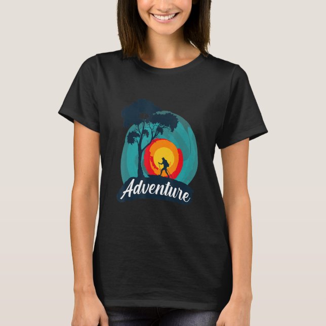 Camiseta Camping Outdoor Backpacking Hiking  Hiking Apparel (Frente)