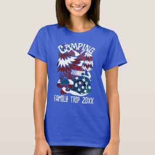 Camiseta Camping Patriotic Family Trip Year T Shirt