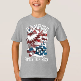 Camiseta Camping Patriotic Family Trip Year T Shirt