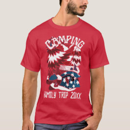 Camiseta Camping Patriotic Family Trip Year T Shirt