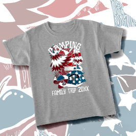 Camiseta Camping Patriotic Family Trip Year T Shirt